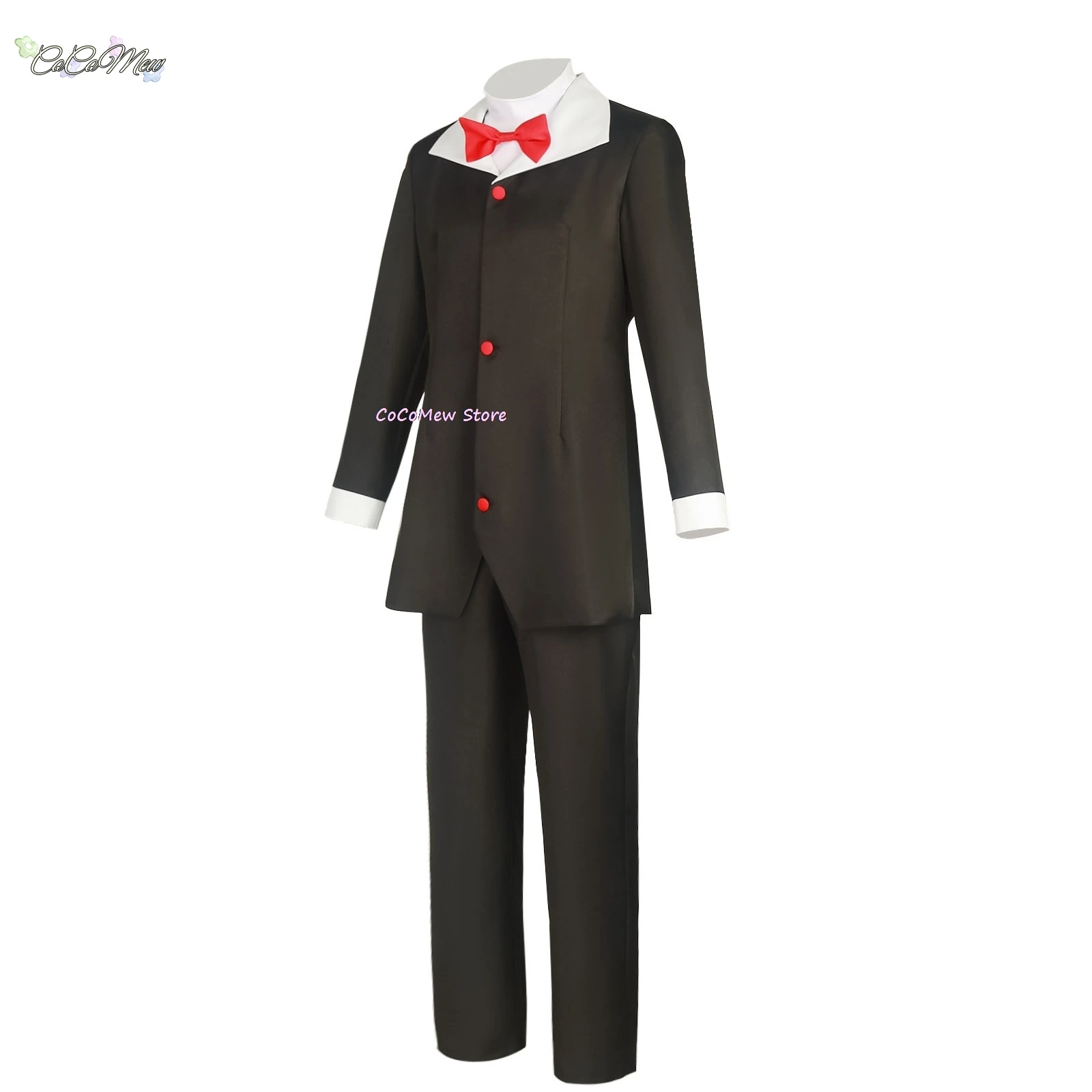 Disfraz de Husk Fantasia de dibujos animados para mujer adulta, traje negro, tocado de corazón, ropa de fiesta de Carnaval de Halloween