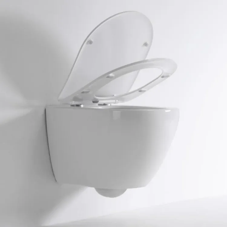 The Latest Wall-mounted Intelligent Toilet Is a White, Modern, Minimalist Ceramic Model with a Simple and Exquisite Appearance