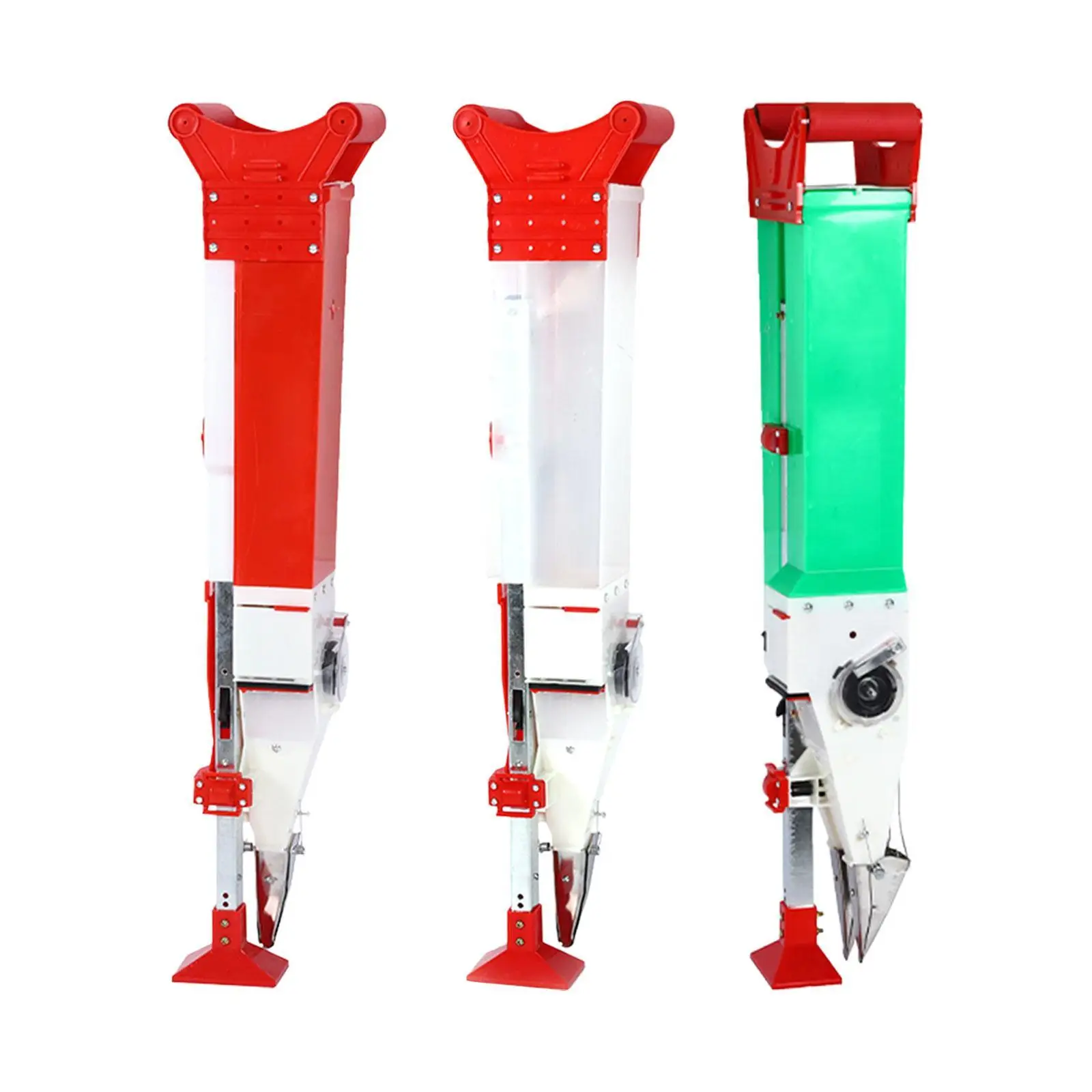 Household Corn Peanut Seeder with Double Cylinders Manual Seeder Seeding Machine Garden Push Seeder for Sowing Household Seeding
