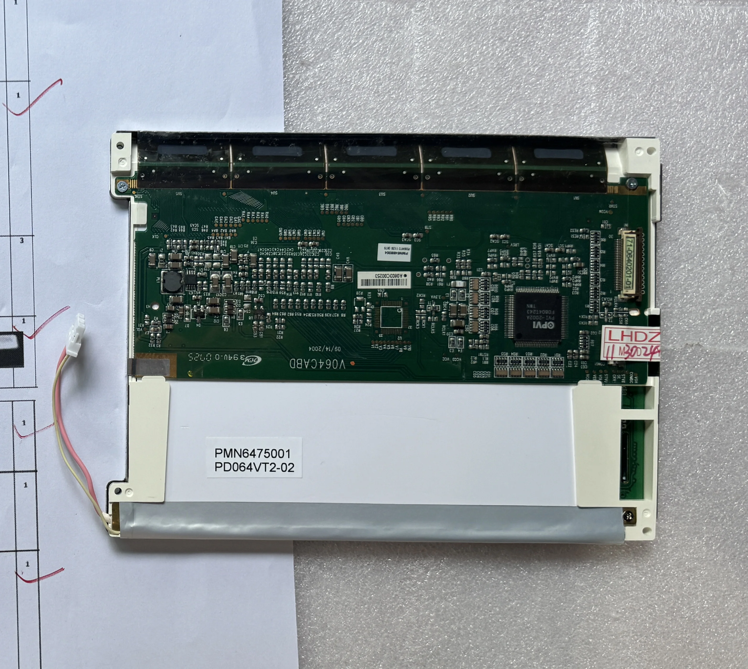 

PD064VT2-02 6,4-дюймовый TFT ЖК-дисплей Экранная панель
