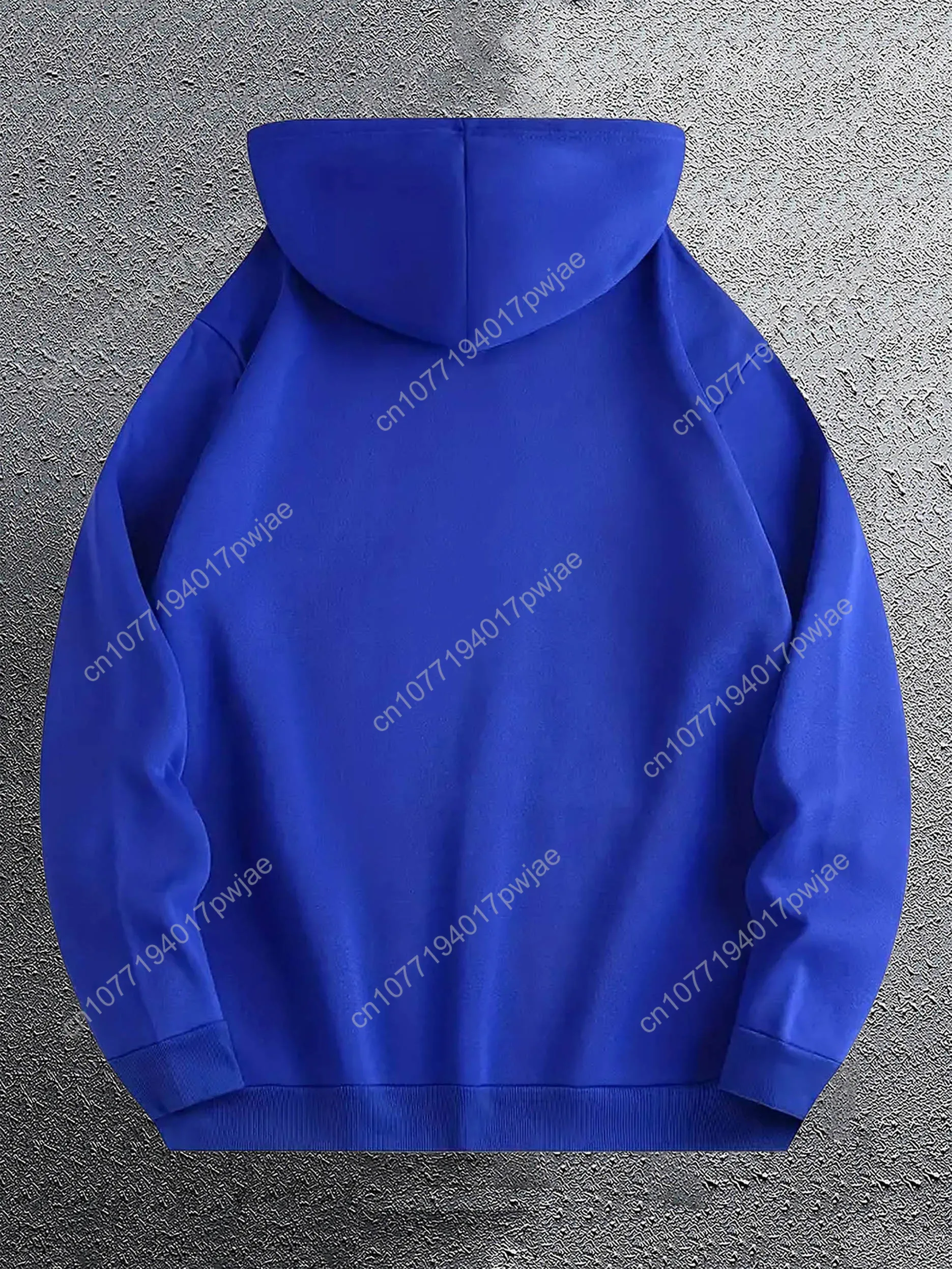 Polyester casual losse pasvorm muziek is mijn therapie hoodie voor heren met kangoeroezak, alfabetprintontwerp, gebreide stof voor het hele seizoen