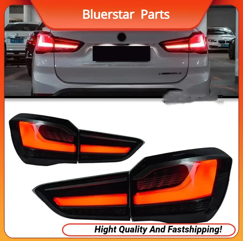 

Car Tail Lights For BMW X1 F48 20 16-20 21 LCI Style LED DRL Running Signal Brake Reversing Parking Taillight