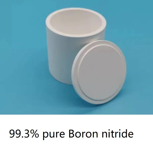 

99.3% pure Boron nitride crucible High temperature phosphor sintering resistance in vacuum furnace borazon Cauldron BN pot