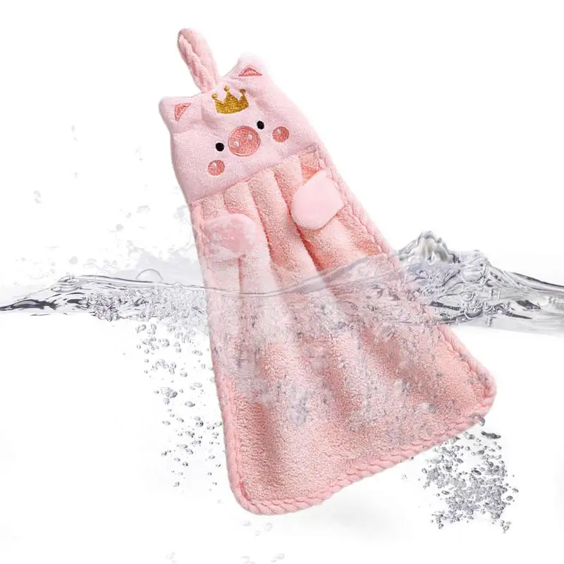 Hanging Kitchen Towels Cute Piggy Quick Drying Bathroom Hand Towels Microfiber Hand Towels With Hanging Toddler Hanging Towels