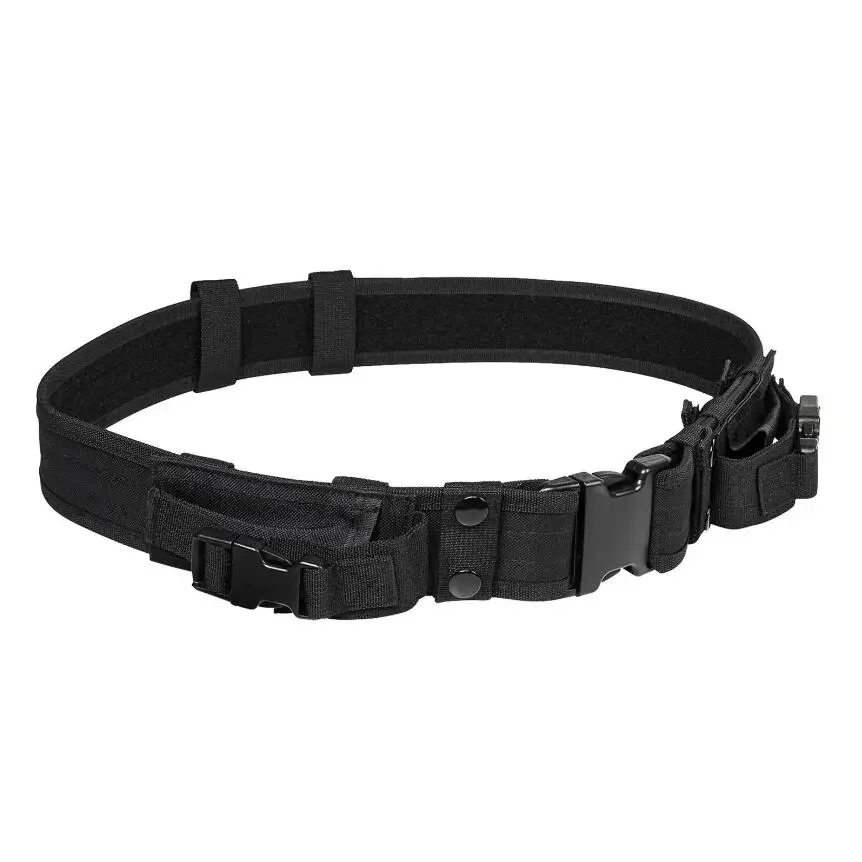 Hunting Equipment System 110cm Tactical Men Belt Waist Support Security Combat Duty Utility Belt with Magazine Pouches