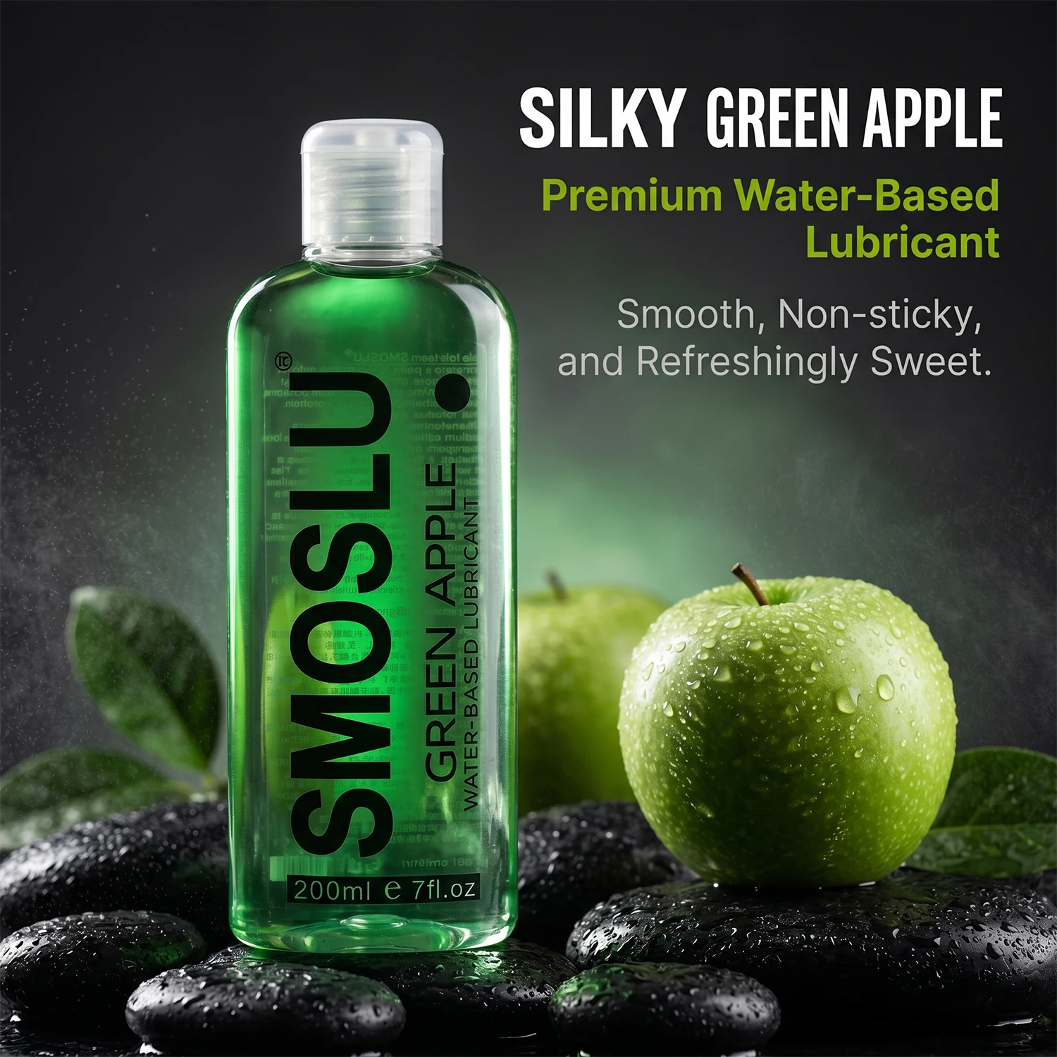 200ml  Apple Lubricant For Men Women Lube Water Based Intimate Gel Soft Touch Non-Greasy Easy Clean Personal Care