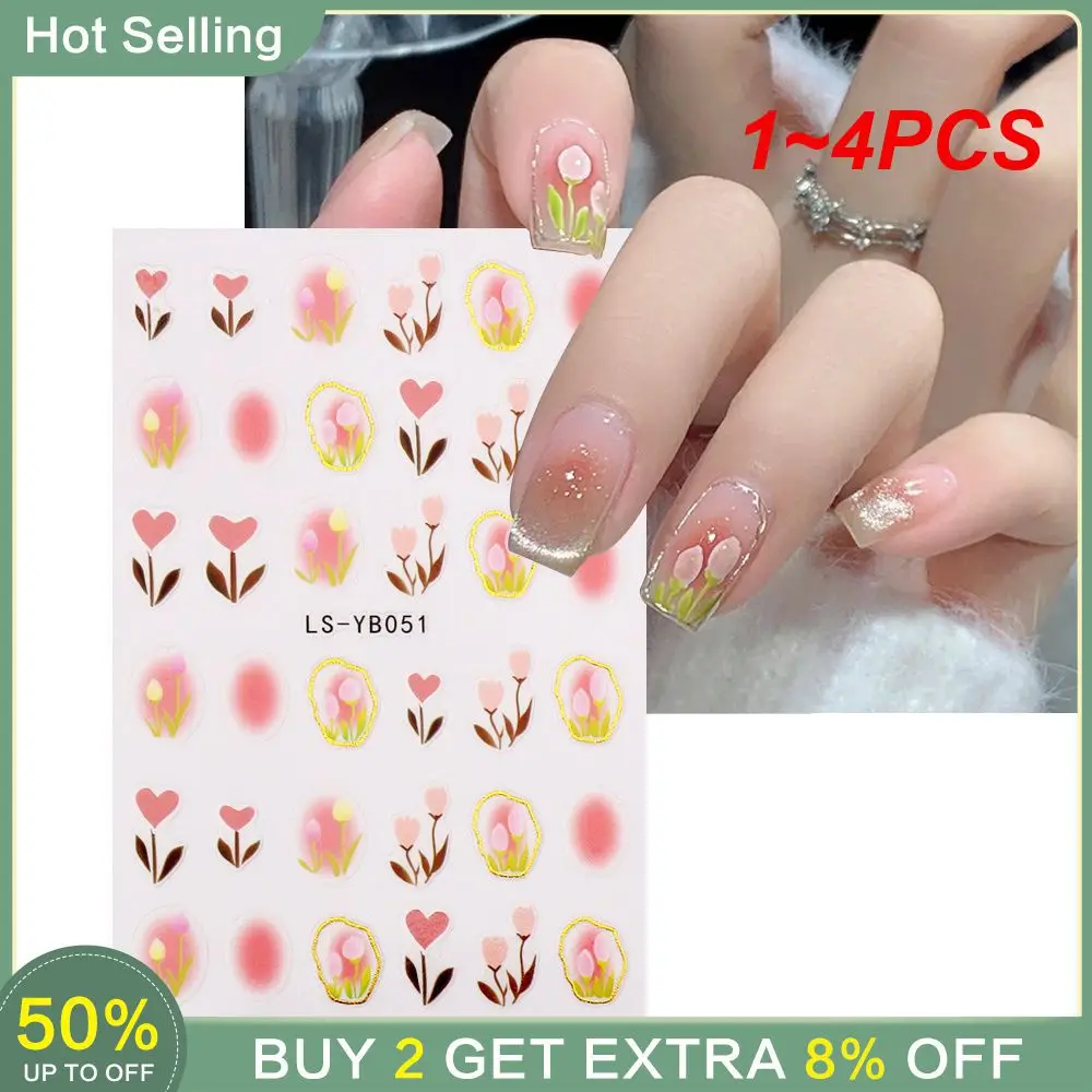 

1~4PCS 3d Nail Backing Adhesive Patch Cute Multifunction Nail Decoration Nail Nail Stickers Long-lasting Rabbit Nail Patch