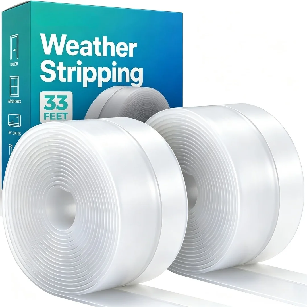 Windproof Strip Door Sealing Strip, Door and Window Baffle, Prevent Heat and Cold Air Leakage, Block Wind, Dust and Insect Pests