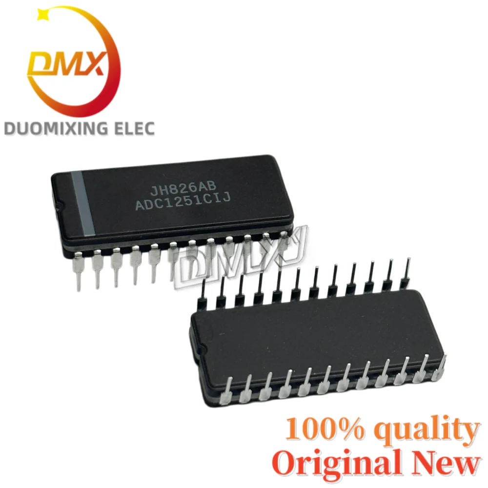 1-5PCS 100%New Original ADC1251CIJ ceramics CDIP24 Single pass single 12-bit A/D converter chip