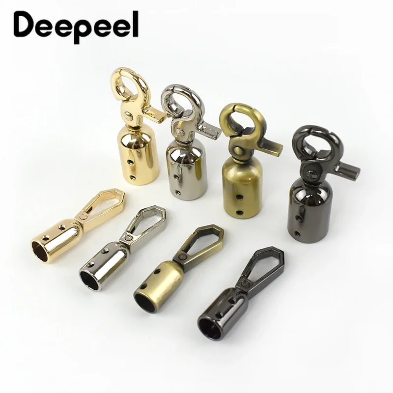 4/10/20Pcs Deepeel Handbag Tassel Cap Clasp Hook Connector Bag Hanger Metal Buckles Bags Strap Stopper Cord Lock DIY Accessories