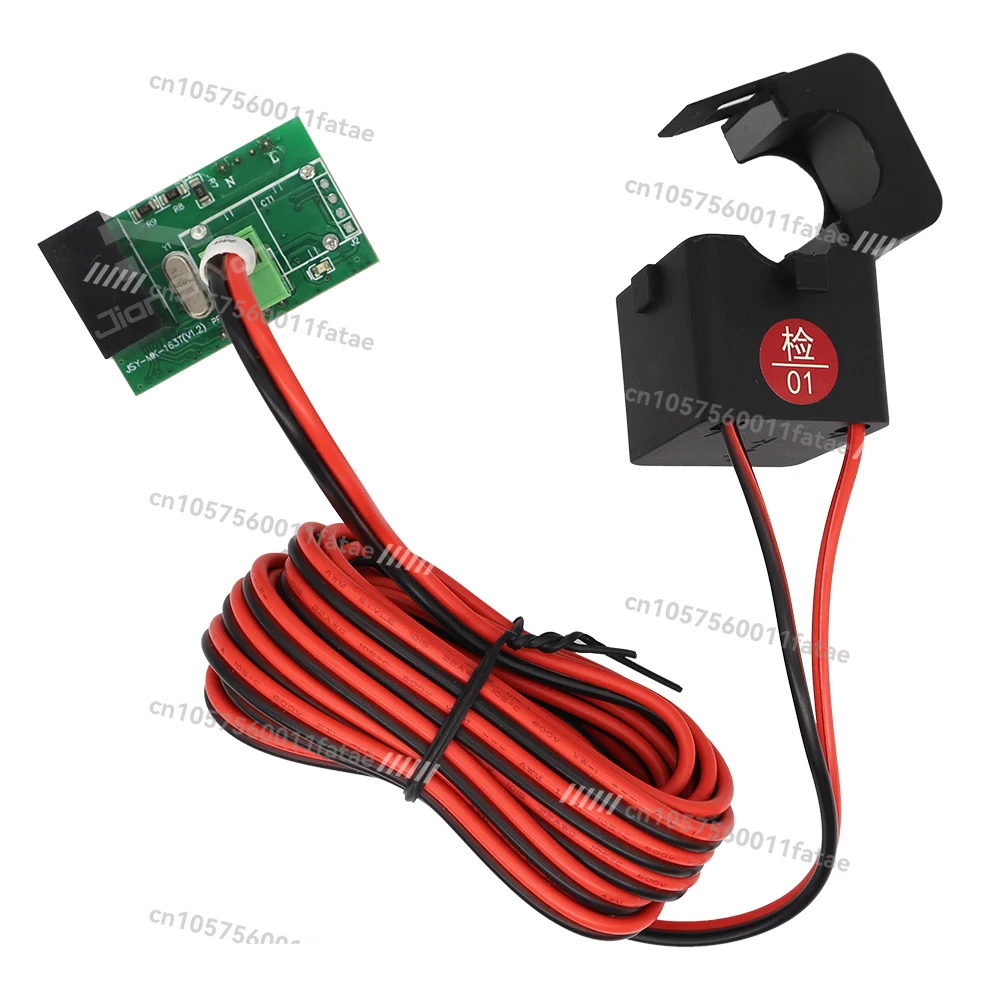 

163T 100A AC Micro Wattmeter Ampere Single Phase AC Voltage Strap TTL Communication Energy Meter