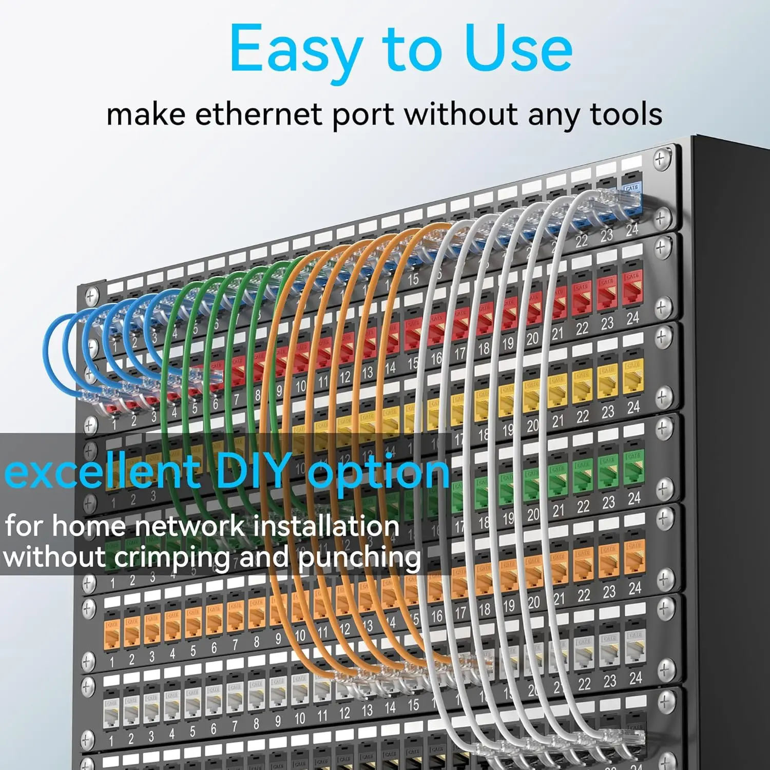 RJ45 Cat6 Keystone Coupler Internet CAT 6 6a Extender Plug Adapter Network Ethernet Dual Straight Head Lan Cable Connectors view 4