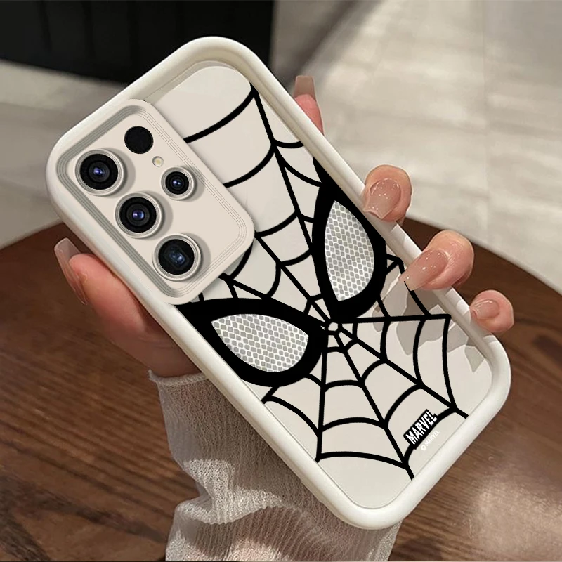 Marve Fall Shockproof Spider Man For Samsung Galaxy S24 S23 Ultra S22 S21 Plus FE A55 A54 A53 A52 Case Soft TPU Cover WK112