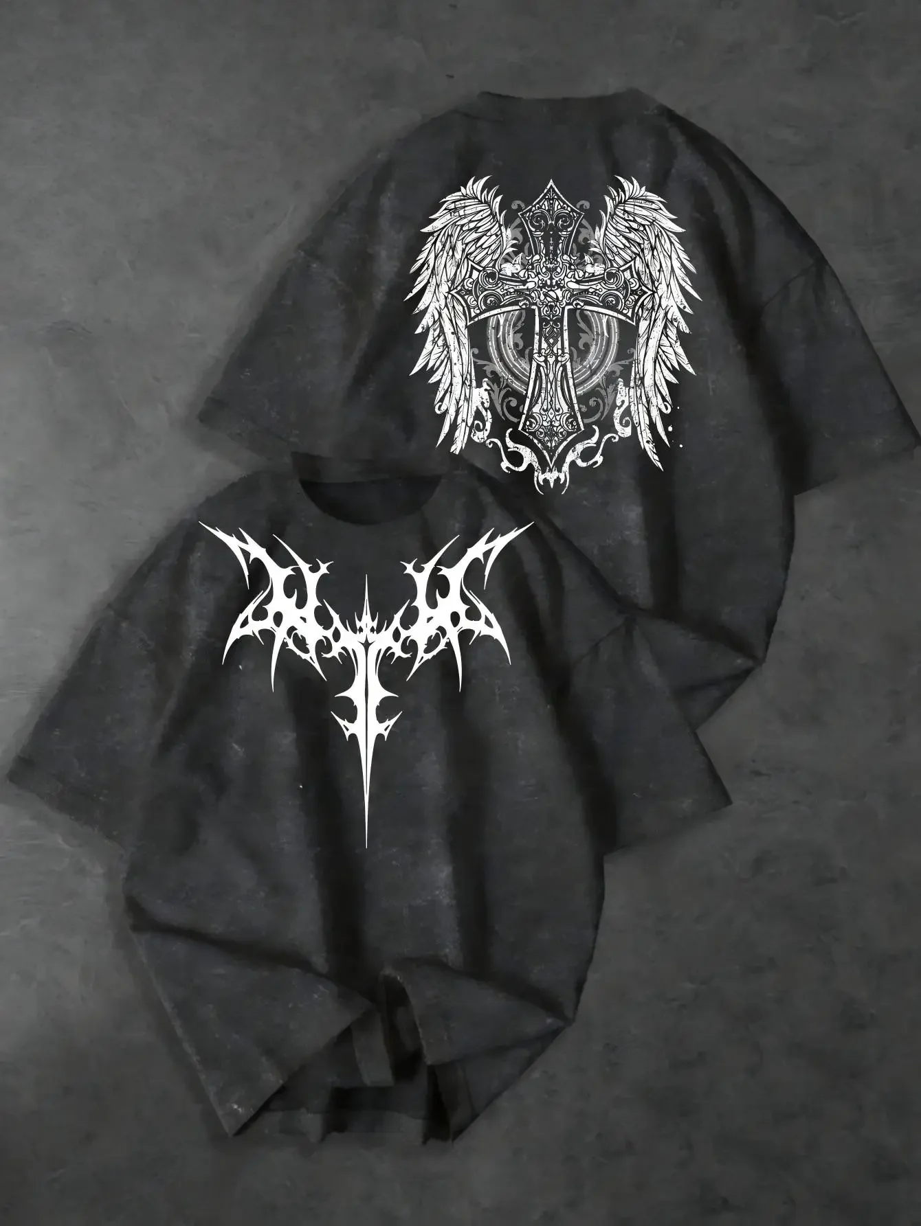 2026 Sommer Neues Herren-T-Shirt mit 3D-Flügel-Musterdruck - Lässige Straßenmode, bequem, weich, atmungsaktiv – Detail 8