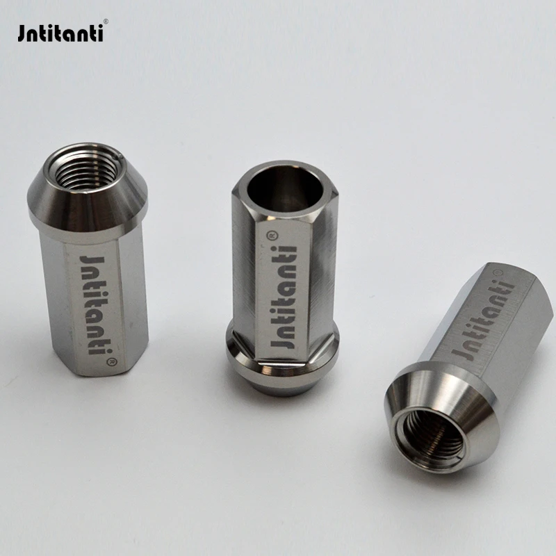 

Jntitanti M12*1.25*45mm racing cone seat Gr.5 titanium lug nut titanium nut for Nissan,Greatwall,Geely,Subaru,Suzuki etc.