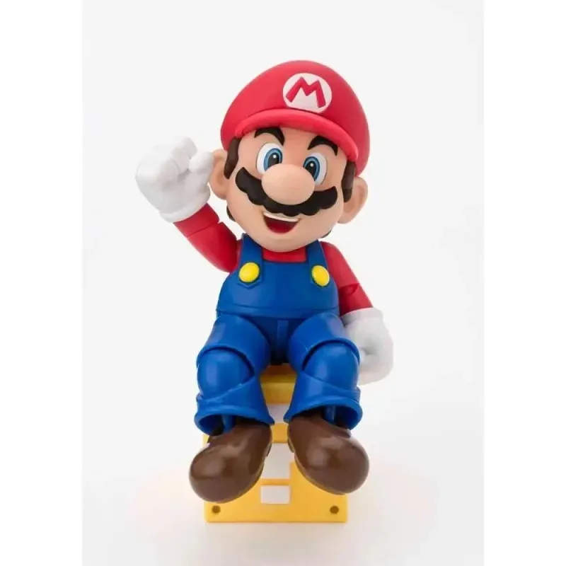 

В наличии: Оригинальные фигурки Bandai S.H.Figuarts SHF Марио из Super Mario Brothers, коллекционные аниме-фигурки, модели игрушек, подарок.