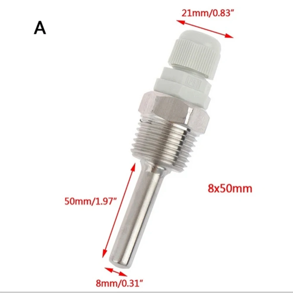 

Корпус датчика температуры Thermowell из нержавеющей стали с резьбой NPT 1/2 дюйма, датчики слепой трубки для датчиков температуры