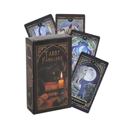 Duch Bestia Tarot Rodziela Karty Tarota Talia Angielski Hiszpański Francuski Niemiecki Wersja Tajemnicze Zwierzę Magia Wróżenie Los Dzik