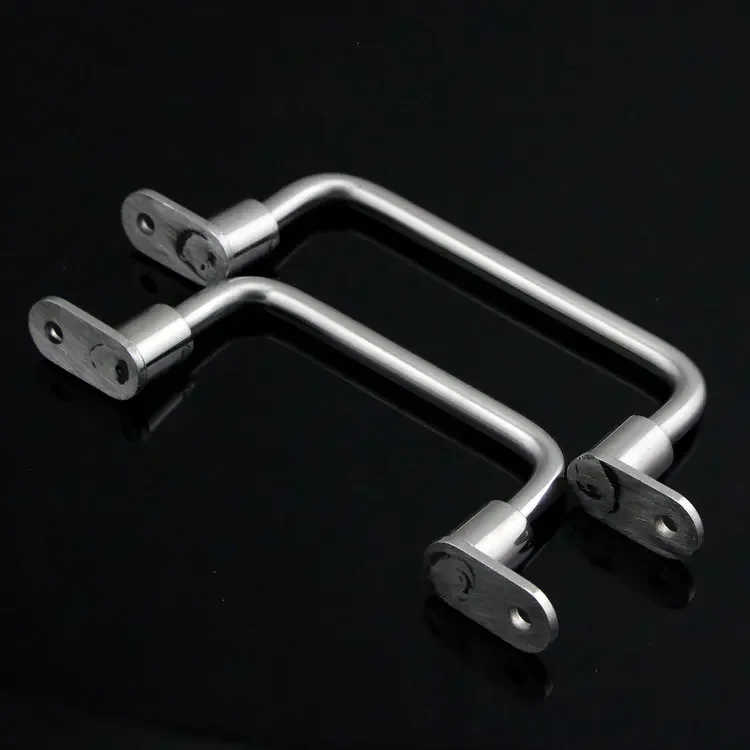 138mm 158mm 304 Stainless steel heavy duty folding handle External installed industrial equipment handle box spring handle