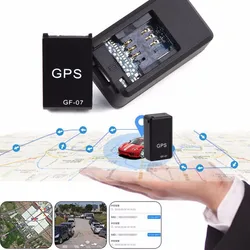 Minirastreador con GPS para coche, localizador con GF-07, antirrobo, antipérdida, montaje magnético fuerte, posicionador de mensajes SIM, seguimiento en tiempo Real