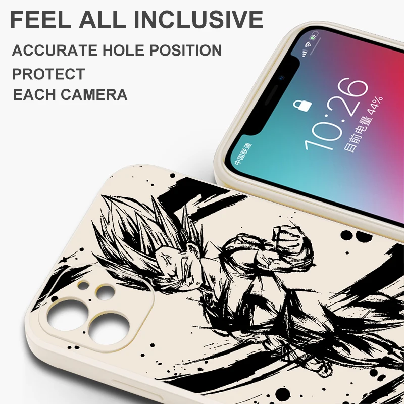 D-Dragons Balls G-Gokus Phone Case For iPhone 15 14 13 12 11 Pro X XR XS Max 15 14 Plus 13 12 Mini Liquid Silicone Cover