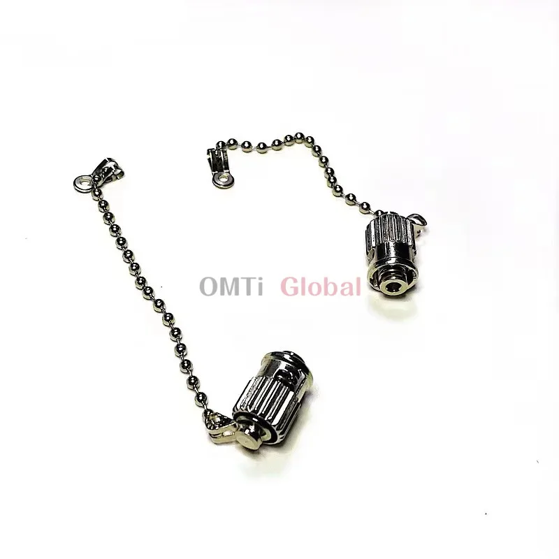 Cap ST Belt Chain 10Pcs Metal Optical Device Dust Plug For Fiber Optic Adapter Protective Cover