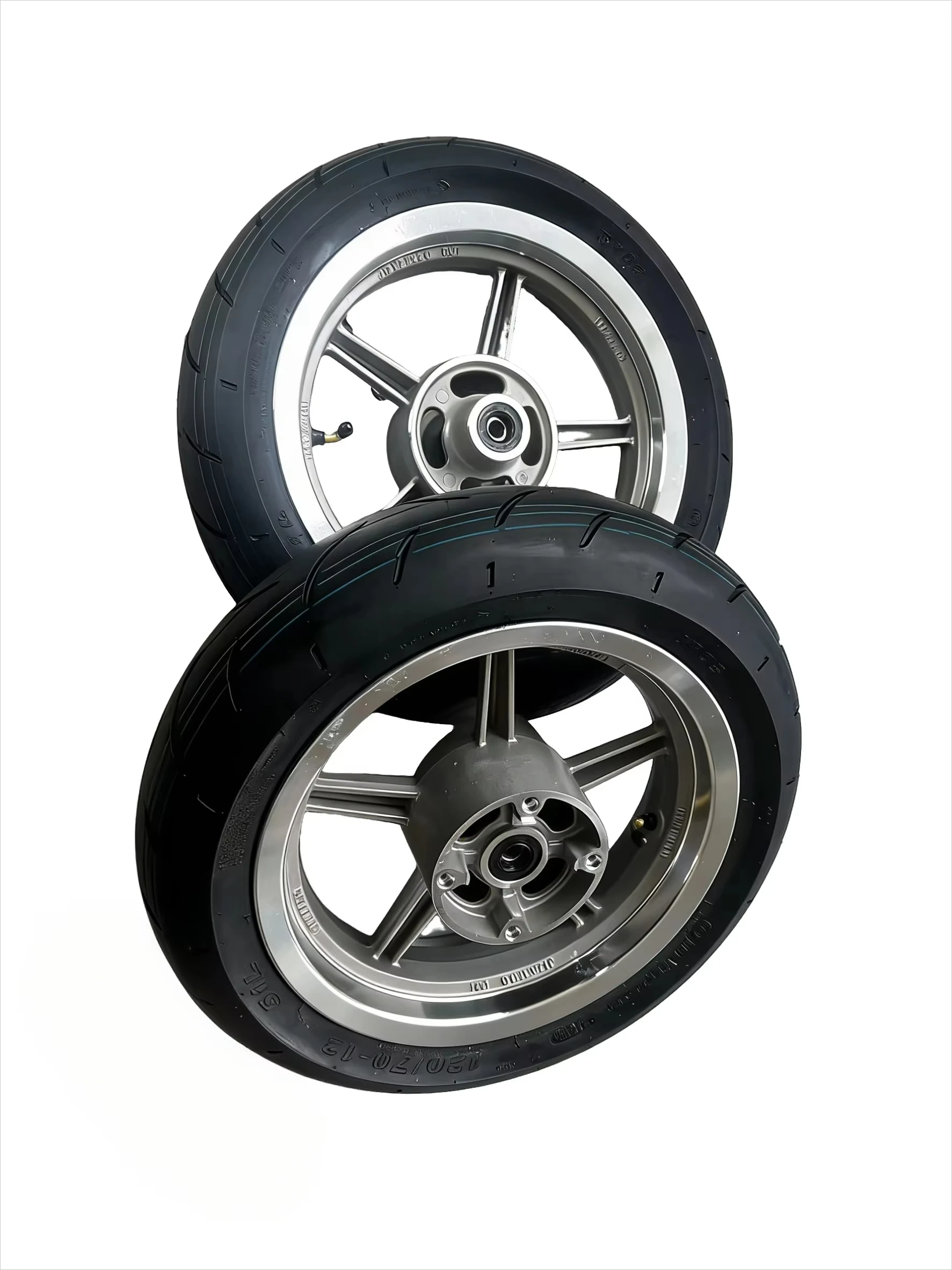 Silver12mm 190mm Aluminum Front and Rear  Wheels for Sur Ro* LightbeeX Motorcycle Accessories