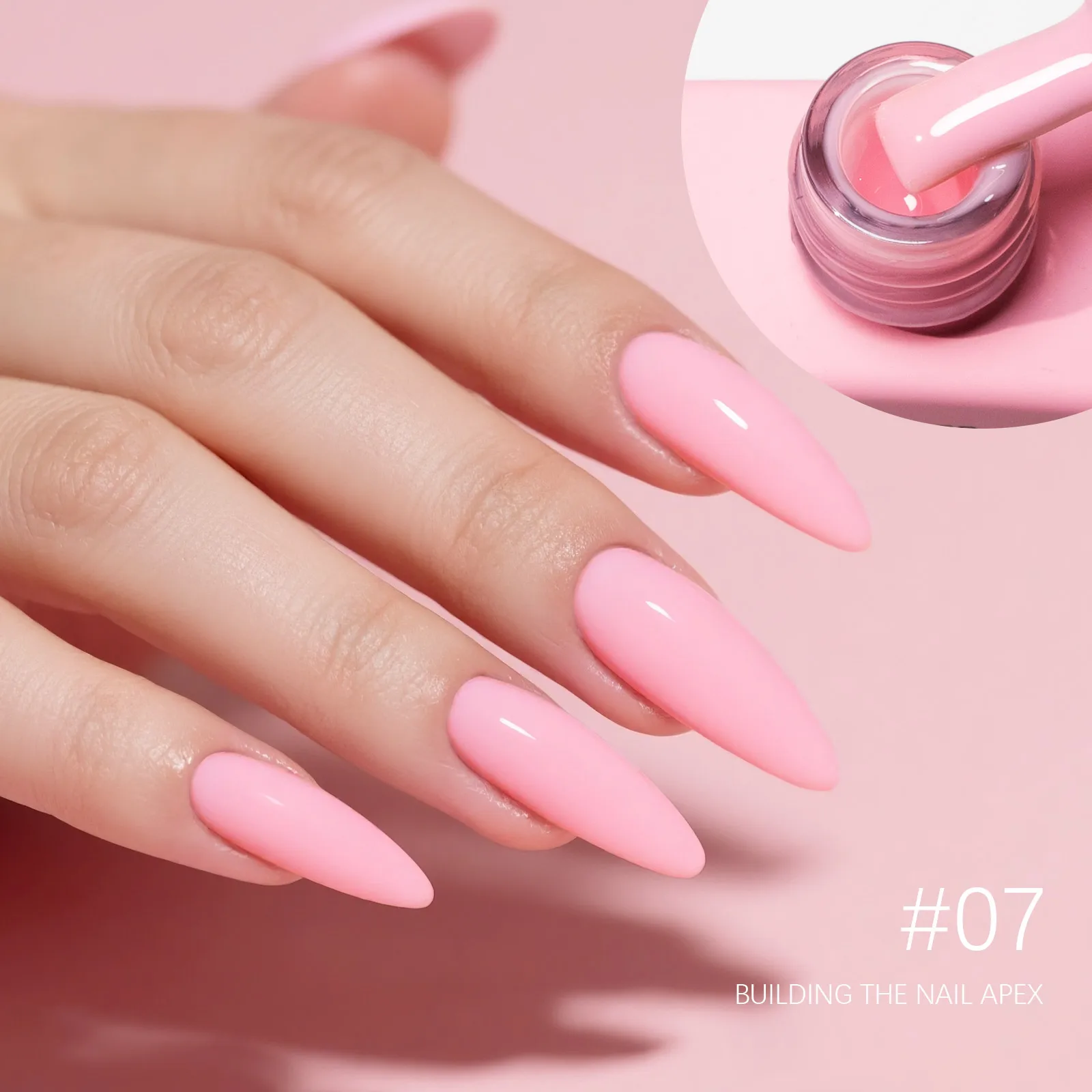 9 ml CANNI Nagelgelpoliermittel HEMA FREE TPO FREE Jelly Pink Semi Transparent Rubber Base Builder Nagelgel In Bottle Construction Gel – Detail 19