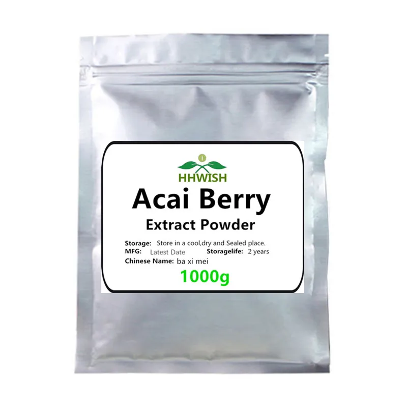 100% baya de Acai pura, antienvejecimiento, blanqueamiento de la piel