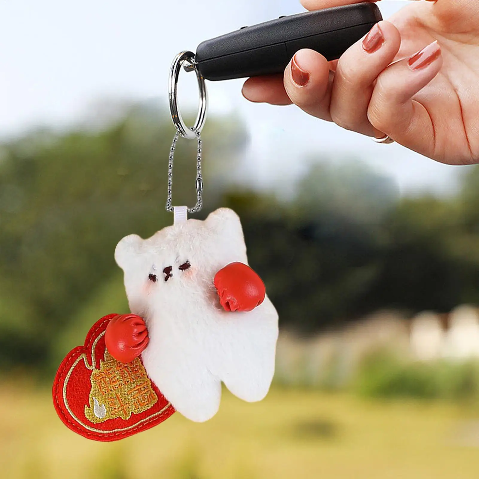 Bag Plush Charm Animal Magnet Backpack Pendant Cute Decoration Portable Keychain Charm For Kids Adults Home Schoolbag Purse