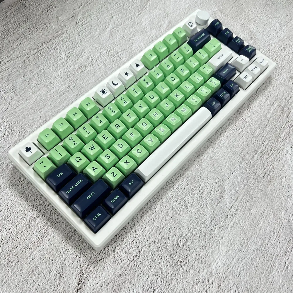 SA Profile two-color Keycaps Green Blue Red Yellow PBT DIY Creative full set keys caps for mechanical keyboard 87/98/104/108 85%