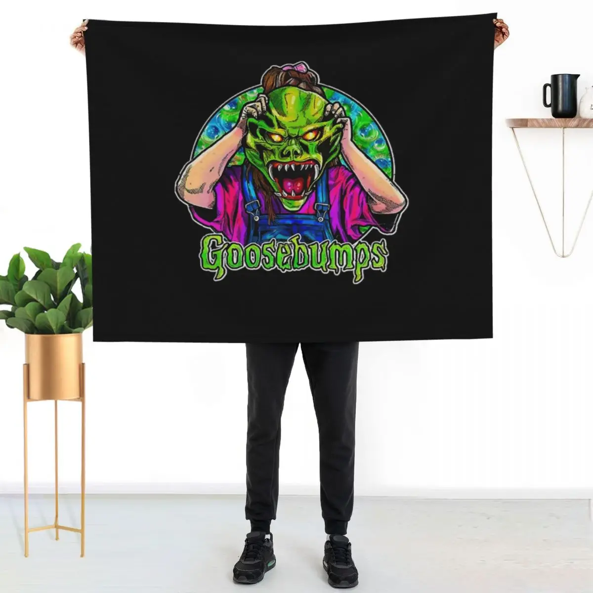 

Goosebumps Throw Blanket Soft Sherpa Fleece Warm Blanket for Winter