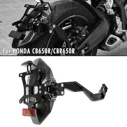 For HONDA CB650R CBR650R CB650F CBR650F CB CBR 650R Rear Fender BracketMudguard Eliminator License Plate Holder With LED Light