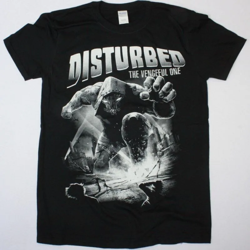 DISTURBED THE VENGEFUL ONE Heavy Cotton Black All Size T Shirt For Men CS384