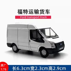 Diecast 1: 76 Scale Ford Transit Truck Alloy Simulation Car Model Collection Display Decoration Toy Gifts