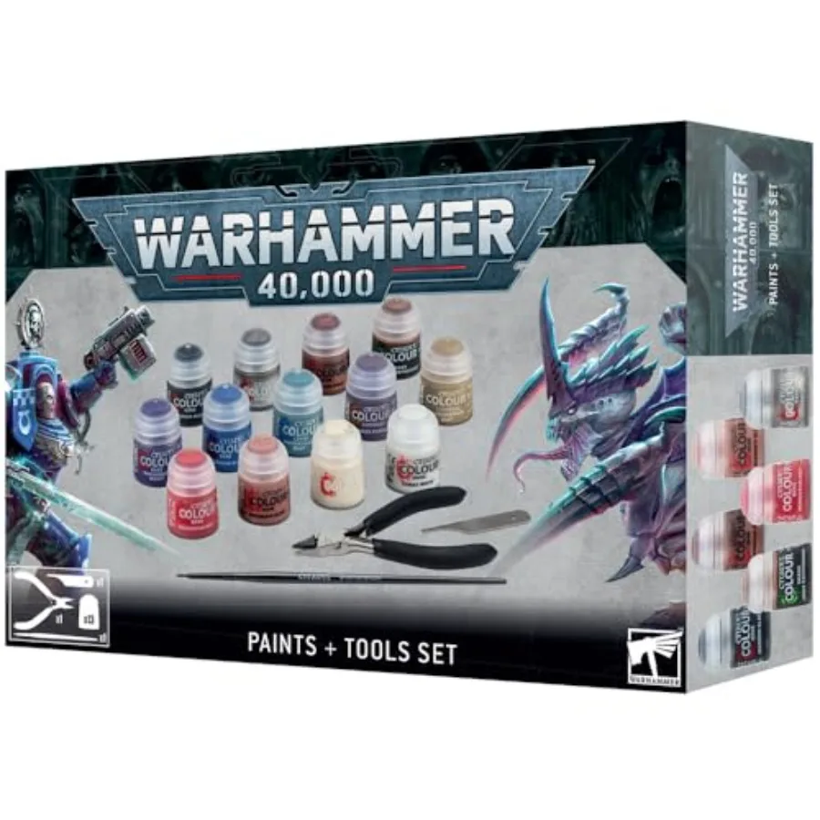 

- Warhammer 40, 000: Paints + Tools Set