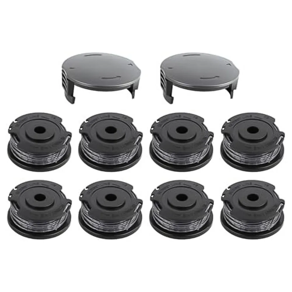 

8PCS Lawn Mower Spool With 2PCS Cover Replacement For Bosch F016800569 F016800385 F016F04557 Cordless Grass Trimmer Accessories