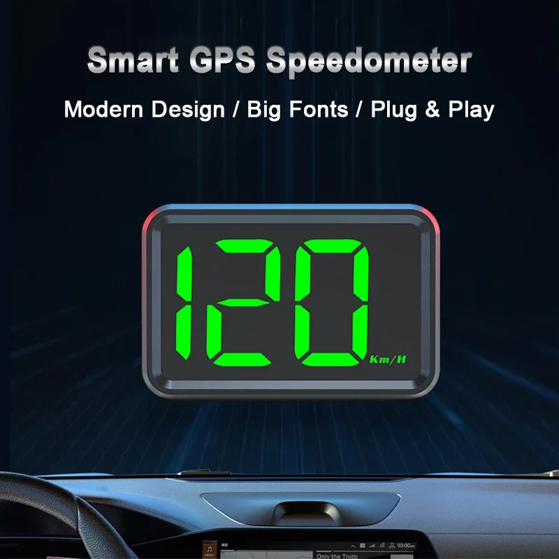 Smart HUD GPS Speedometer Compact Universal HD Vehicle Speed Display USB Auto Multifunctional Parts Car Professional Gauges