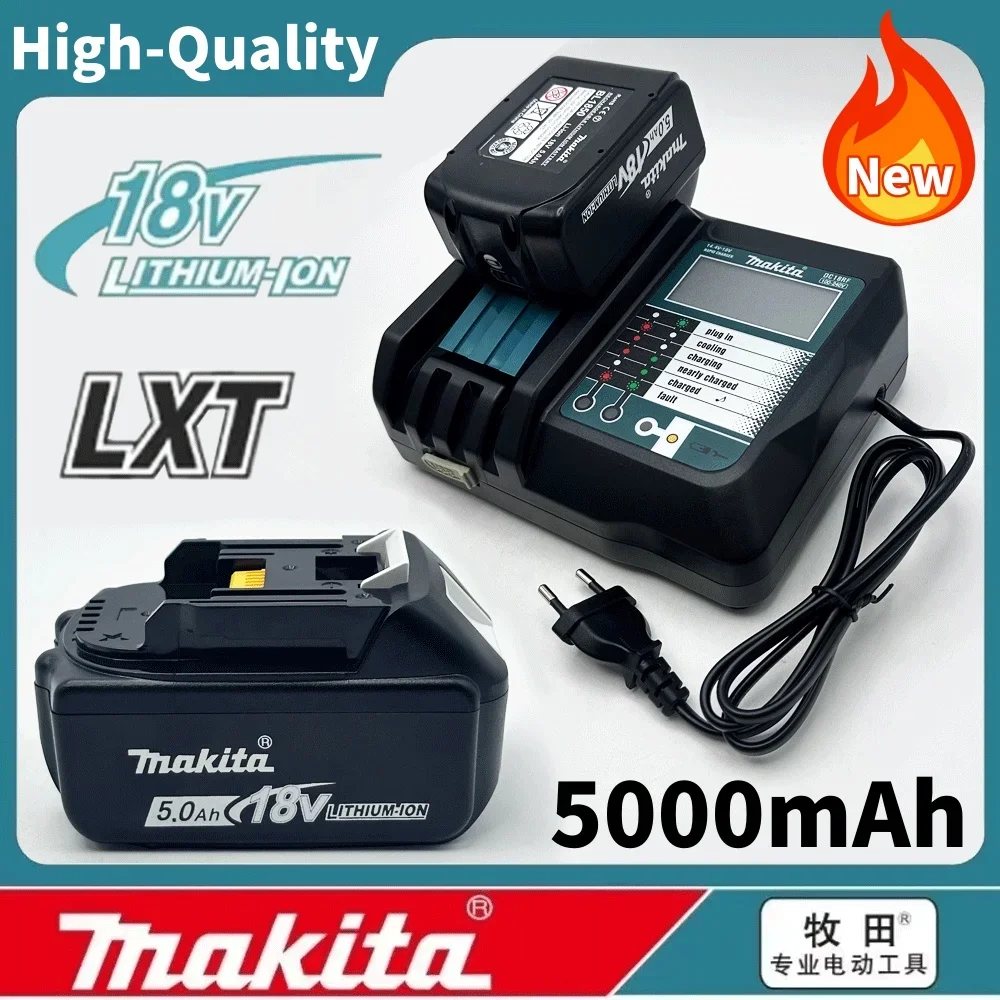 

2025 100% Original Makita 5Ah for Makita 18V Battery BL1840 BL1830B BL1850B BL1850 BL1860 BL1815 Replacement Lithium Battery