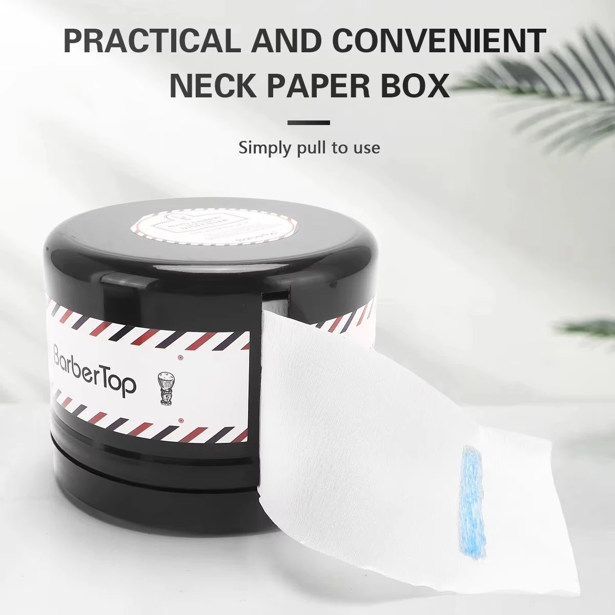 Caja de papel profesional para el cuello y el pelo, portarrollos de papel para el cuello de peluquero, caja de cinta de tejido desechable, accesorios de peluquería