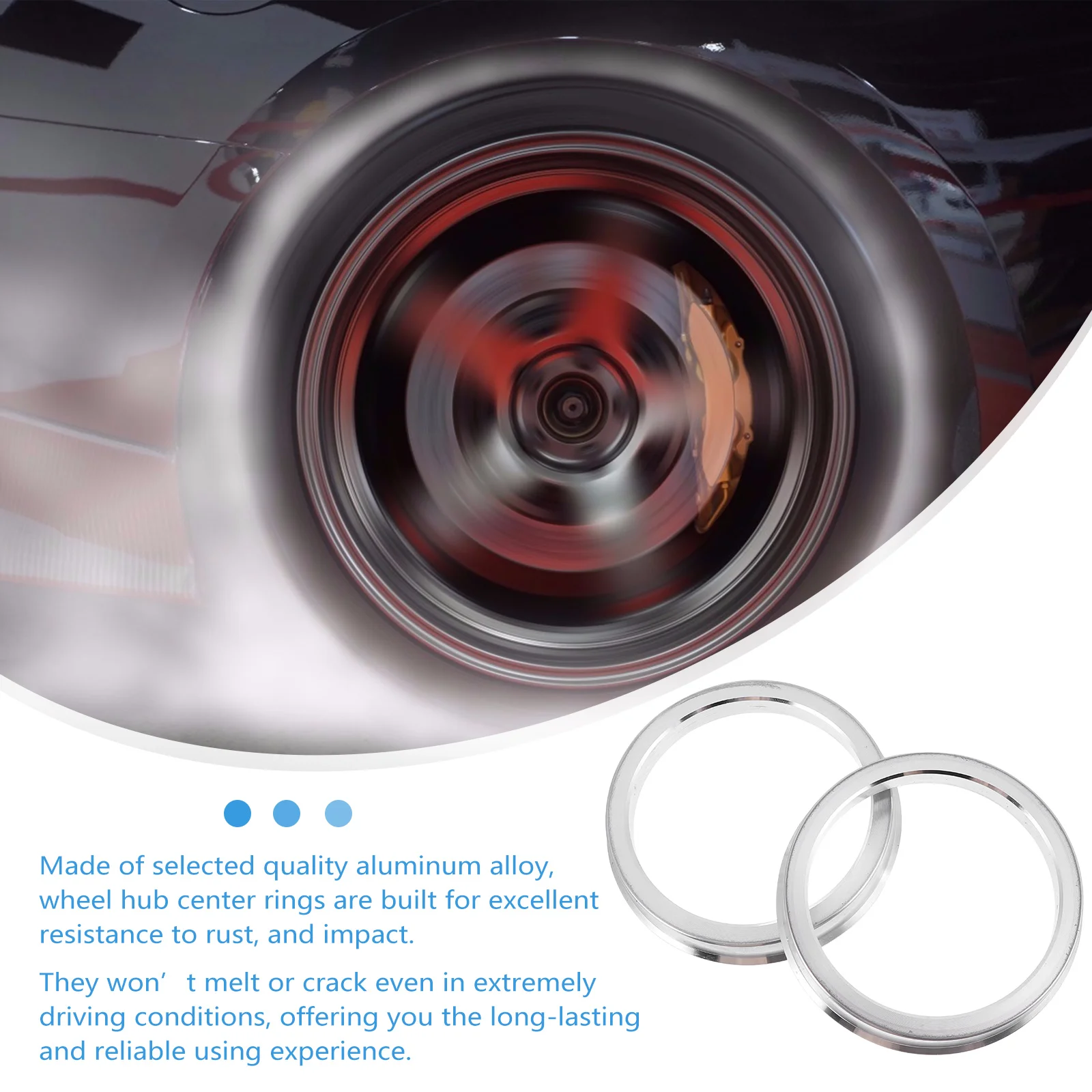 4 Pcs Hub Collar Car Wheel Ring Auto Center Hole Spacers Centric Rings Wheels Dropshipping