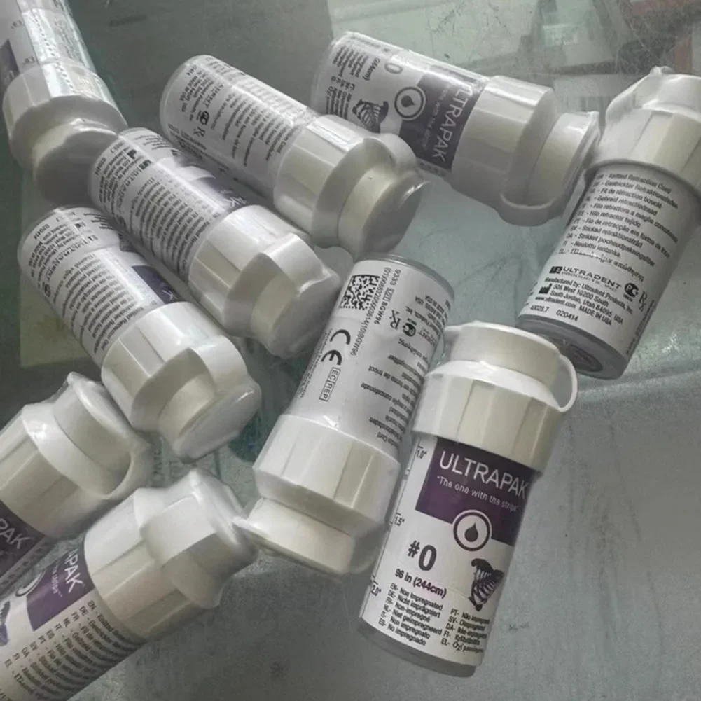 Tandheelkundige tandvleeslijn Tandvleescontractietouw Wegwerp tandheelkundige gebreide draad Tandheelkundig restauratiemateriaal 000 #   00 #   0 #