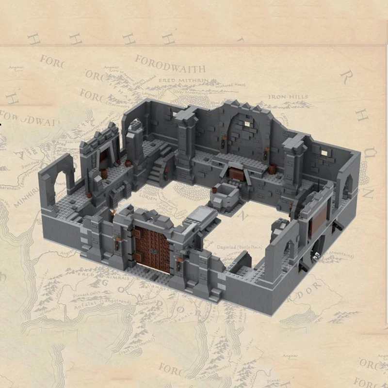 2599 pçs anéis série de filmes ucs tomb modelo montagem tijolos brinquedo mausoleum arquitetura coleção MOC-27773