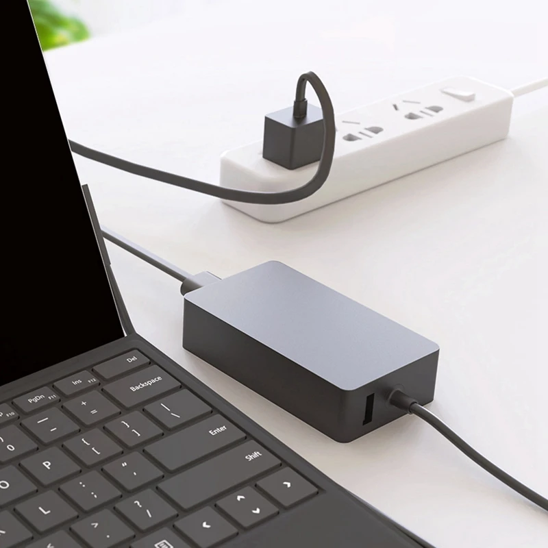 อะแดปเตอร์2.58A 44W 15V พร้อม USB 1.8M Charger LAPTOP สำหรับ Surface Pro7 /pro 6 /pro 5 /pro 4 /pro 3 /pro x/go