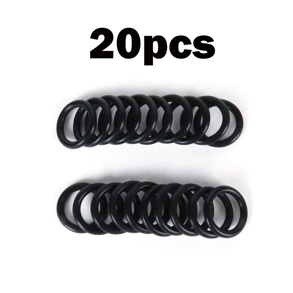 Diving Sports O-Rings Scuba Diving Dive 20pcs Accessories Black Hoses Refill Dive O-Ring Repair Replacement Useful