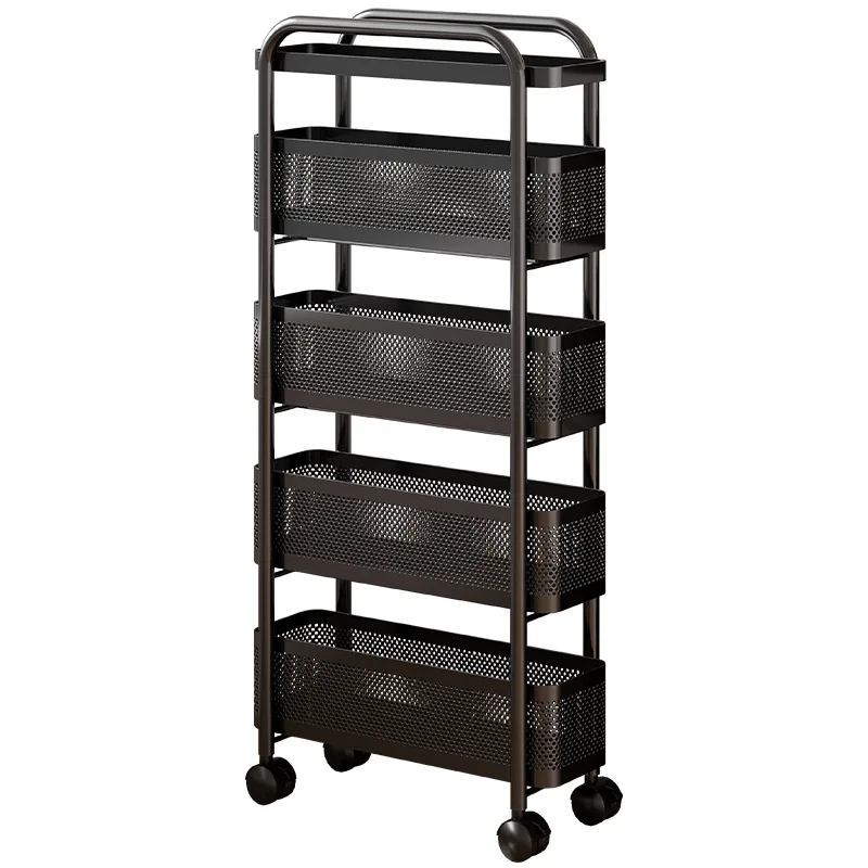 

For kitchen narrow slot storage shelf floor clip gap storage cabinet multi-layer refrigerator side pull-out cabinet fruit
