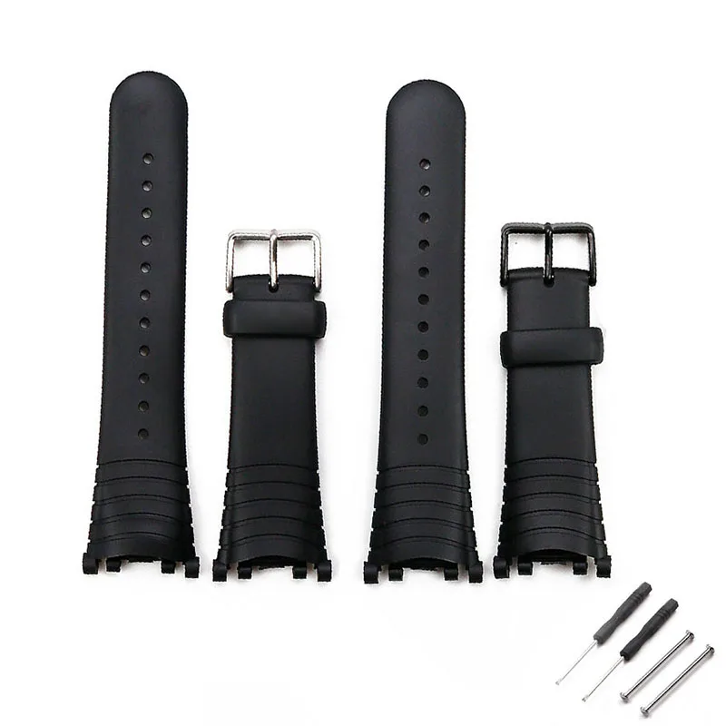 

Men's rubber watch strap accessories compatible for SUUNTO VECTOR black watch band women sports waterproof silica gel wristband