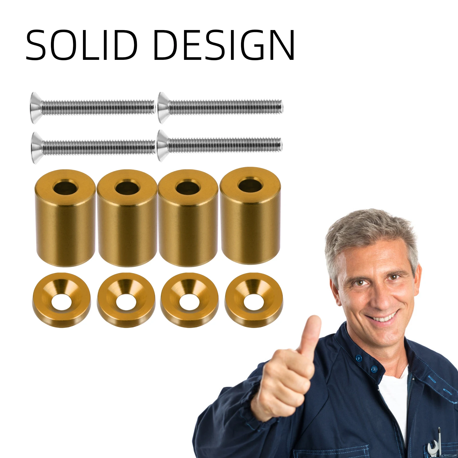 

Hood Spacer Riser 6mm Universal Fine Workmanship Firm Hand Feel Durable Engine Hood Spacers Replacement Parts Car Accessories