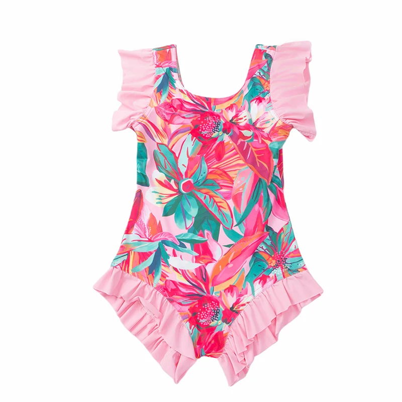 

Girls Swimming Wear Kids One Piece Swimsuit Tween Girls Swimwear Child Beach Vocation Swimming Suit Toddler Girls Ages 4-14Years