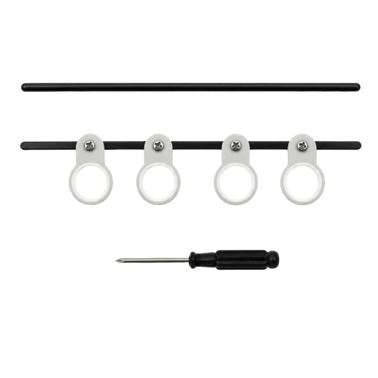 Finger Stretching Exerciser for Guitar with Adjustable Rod and Loop System for Better Fretboard Navigation
